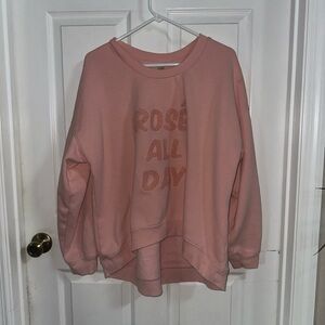 GreenTea Soft Pink Sweatshirt